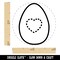Dotted Heart in Egg Self-Inking Rubber Stamp for Stamping Crafting Planners